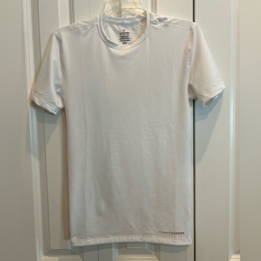 Men's White Core Compression Short Sleeve Shirt